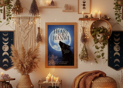 Heart of Hanwi Cover Art — Gothic Fantasy Book Cover Wall Art