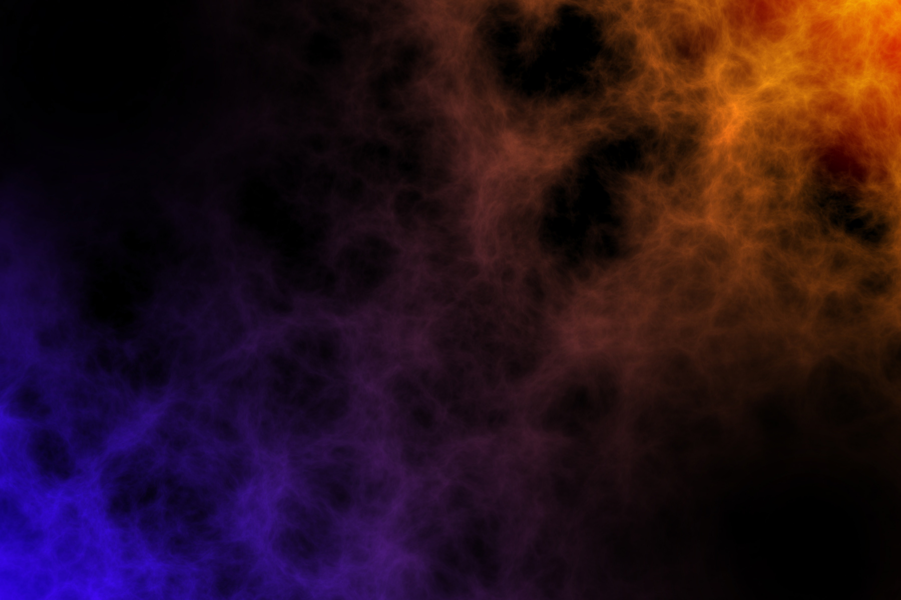 Blue and Orange Gradient Background with Liquid Smoke